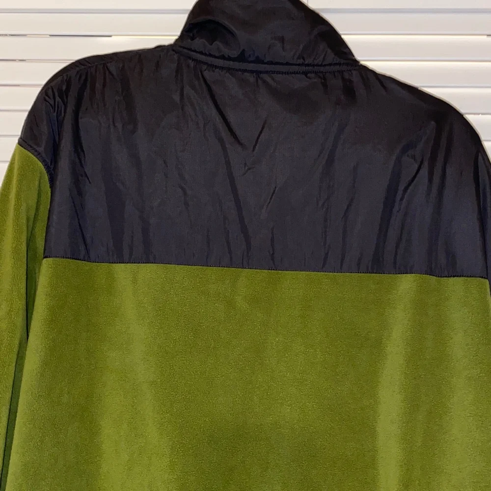 VTG Nautica Competition Sport Pullover 1/2 Zipper Fleece Olive Green Size XXL